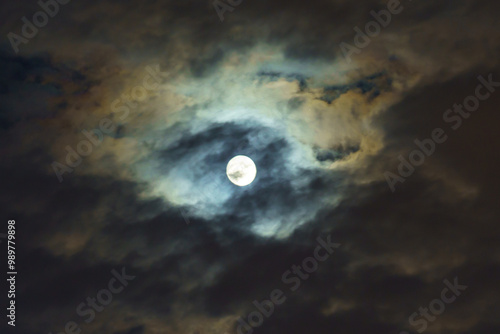 Moonlit Serenity Amidst Clouds