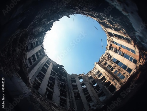 Urban Decay Decaying Architecture Fish Eye Perspective photo