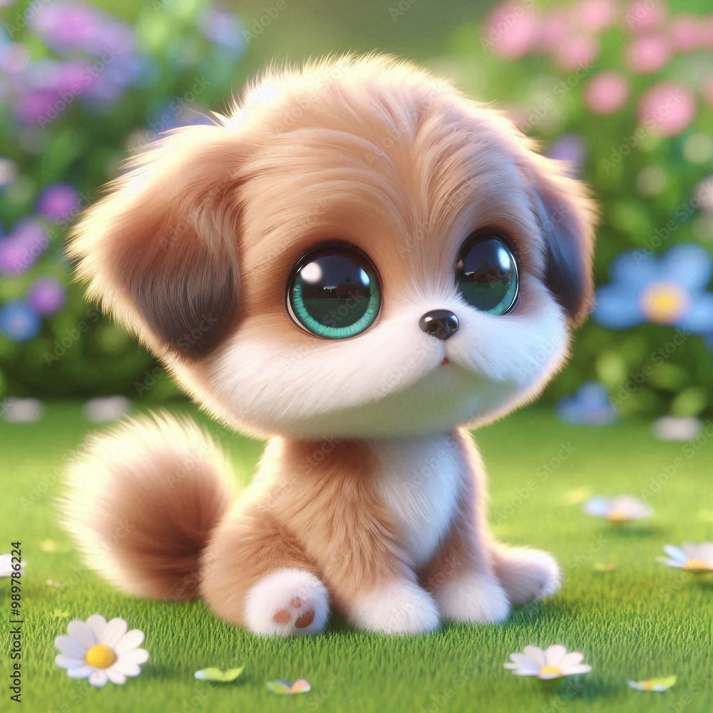 Obraz premium 3D niedlicher Welpe