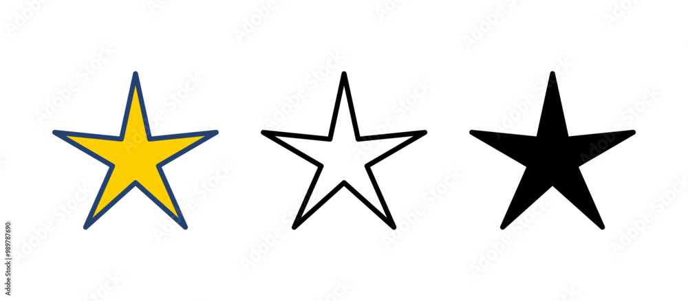 Star Icon vector. rating icon vector. favourite star icon Star Icon vector. rating icon vector. favourite star icon