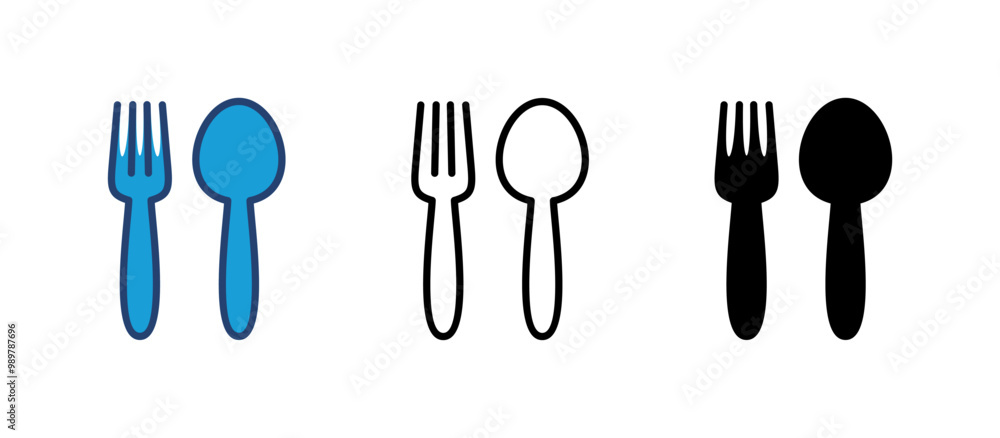 spoon and fork icon vector. spoon, fork and knife icon vector. restaurant icon spoon and fork icon vector. spoon, fork and knife icon vector. restaurant icon