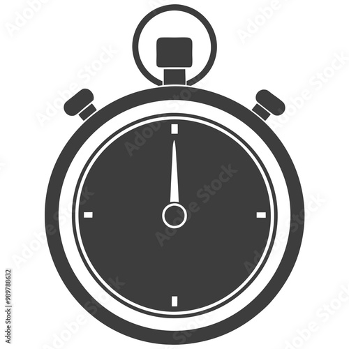 stopwatch vector art illustration, clock vector art