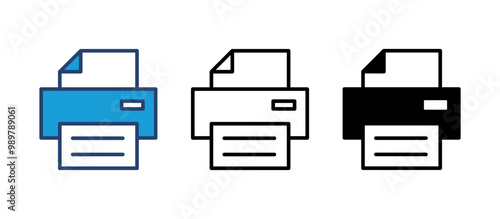 Print icon vector. printer icon vector.