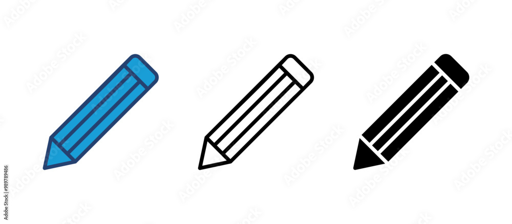 Pencil icon vector. pen symbol. edit icon vector Pencil icon vector. pen symbol. edit icon vector