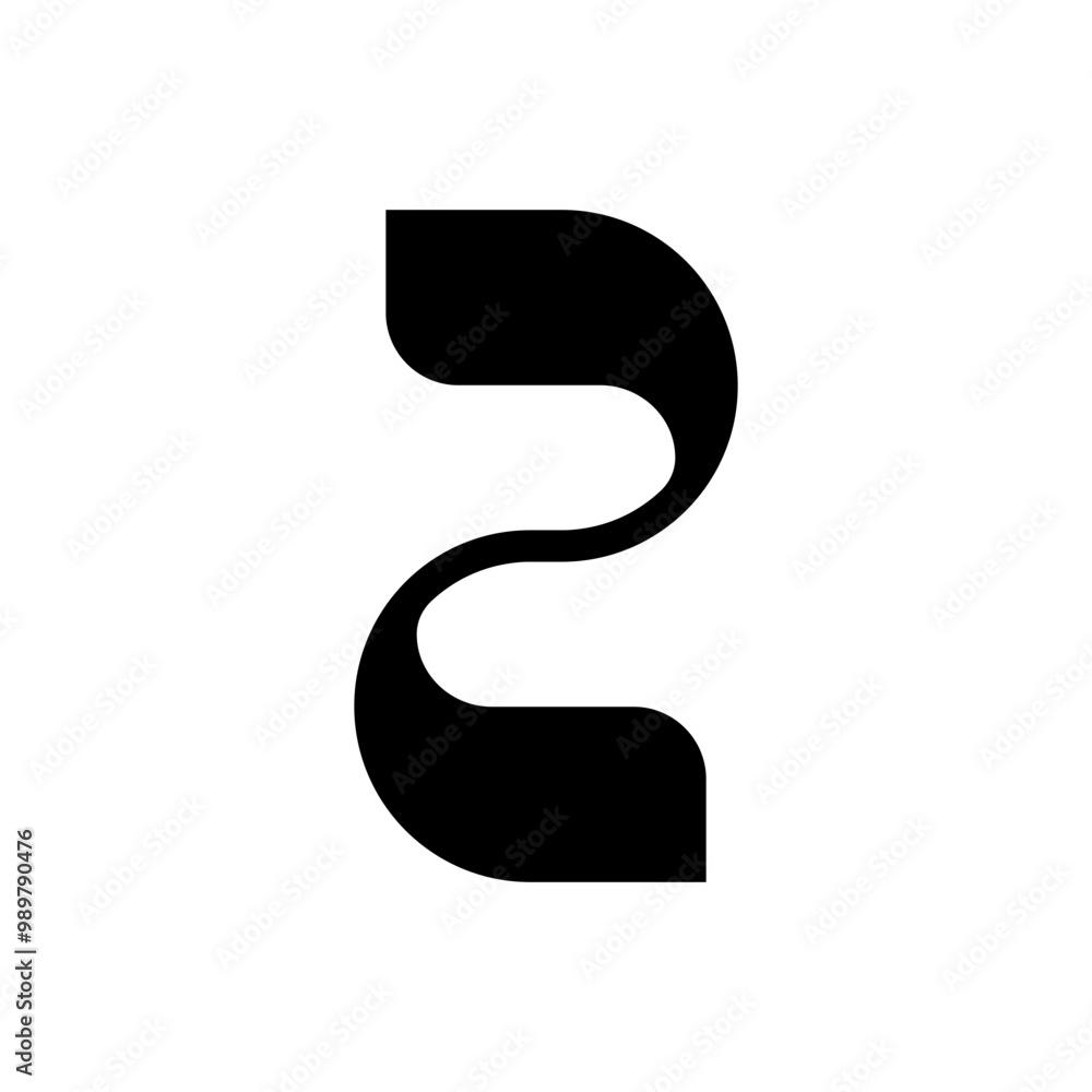 initial letter z unique rounded shape initial letter z unique rounded shape