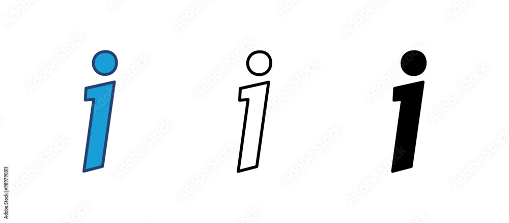 Fototapeta premium Info sign icon vector. about us icon vector. Faq icon