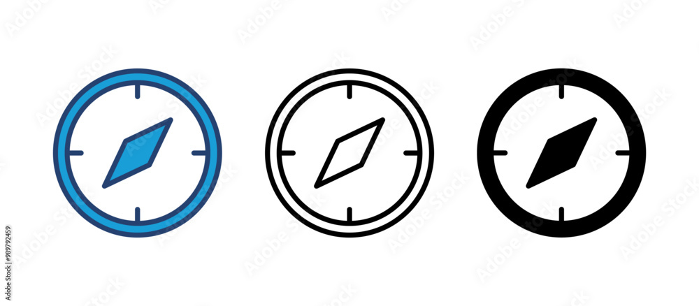 Compass icon vector. arrow compass icon vector Compass icon vector. arrow compass icon vector