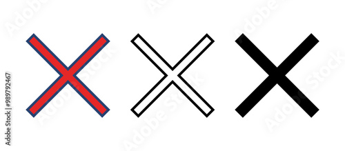 Close vector icon. Delete icon vector. cross sign