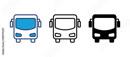 Bus icon vector. bus vector icon