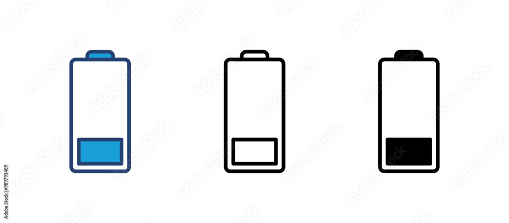 Battery vector icon. battery charge level. battery Charging icon Battery vector icon. battery charge level. battery Charging icon