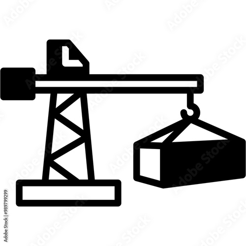 Crane Machine Icon