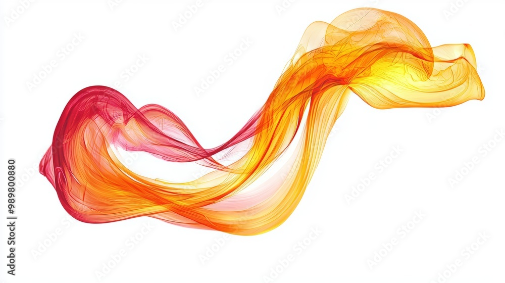 A flame shaped like a twisting, narrow ribbon A flame shaped like a twisting, narrow ribbon