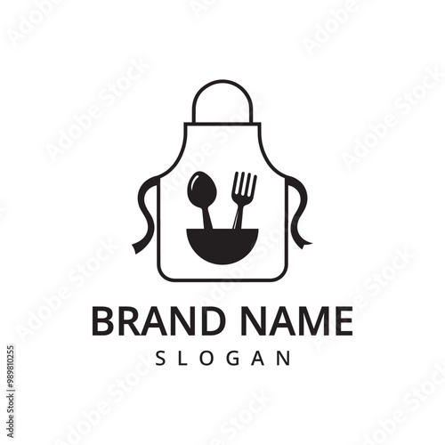 Cooking logo,Cook apron for logo For restaurant, cafe menu or banner, poster.