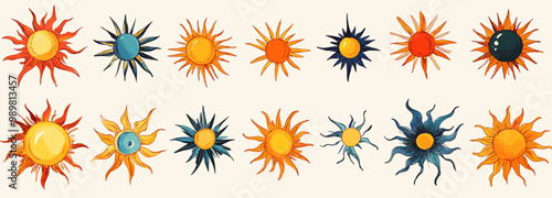 pattern of sun