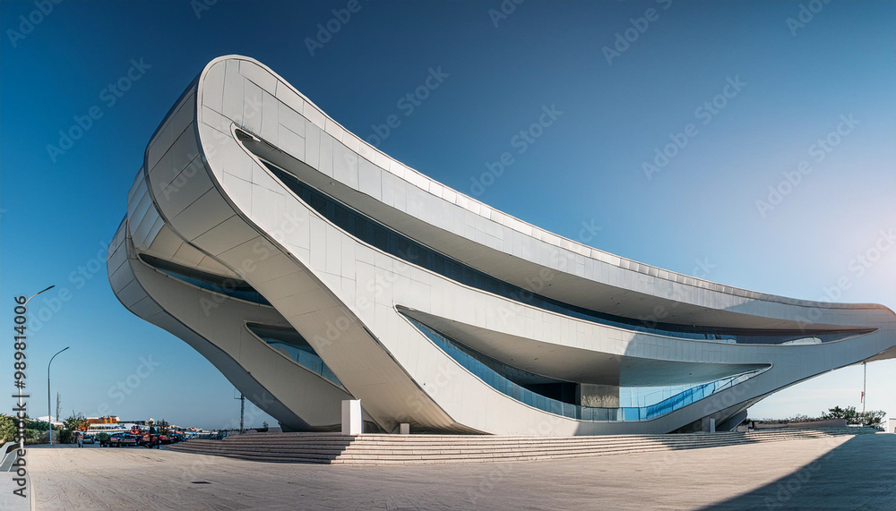 3d render of abstract futuristic architecture with empty concrete floor.
3d render of abstract futuristic architecture with empty concrete floor.