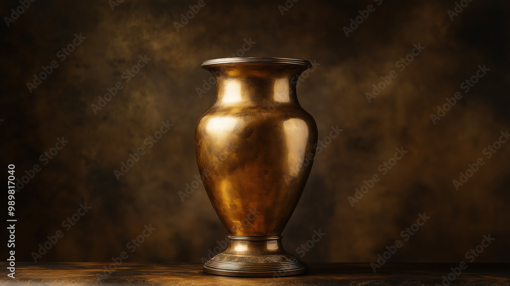 An empty golden pedestal vase is an elegant decorative piece, often used to display flowers or other ornaments, featuring a shiny, gold-tone finish and a raised pedestal base. An empty golden pedestal vase is an elegant decorative piece, often used to display flowers or other ornaments, featuring a shiny, gold-tone finish and a raised pedestal base.