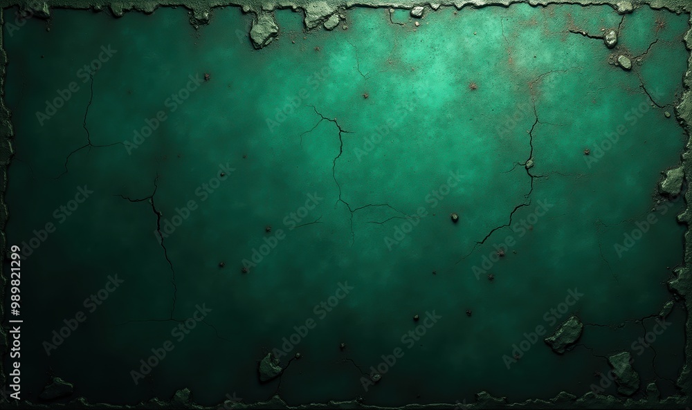 An abstract textured background featuring a weathered, cracked teal surface with a distressed frame, perfect for graphic design, advertising, or digital artwork. An abstract textured background featuring a weathered, cracked teal surface with a distressed frame, perfect for graphic design, advertising, or digital artwork.