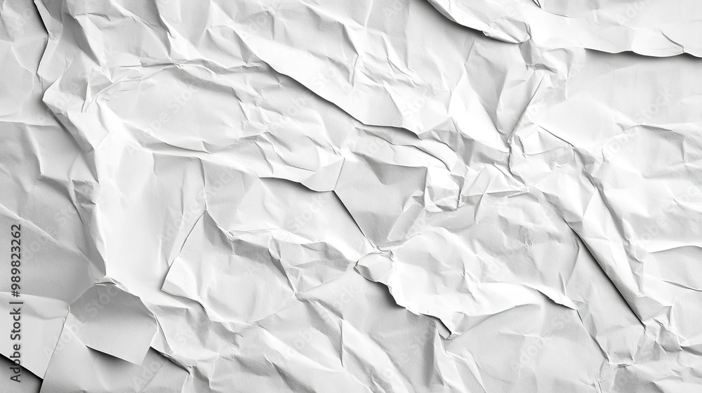 Fototapeta premium Crinkled paper texture illustration. 