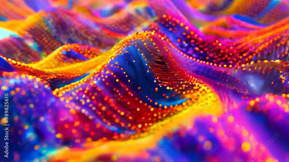 A colorful background filled with numerous small dots in various colors creating a dynamic and lively composition A colorful background filled with numerous small dots in various colors creating a dynamic and lively composition