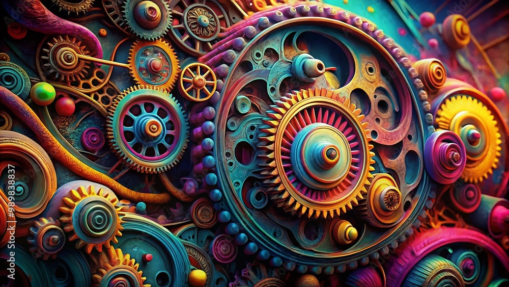 Abstract close-up of vibrant mangle images showcasing intricate details and colorful textures in design Abstract close-up of vibrant mangle images showcasing intricate details and colorful textures in design