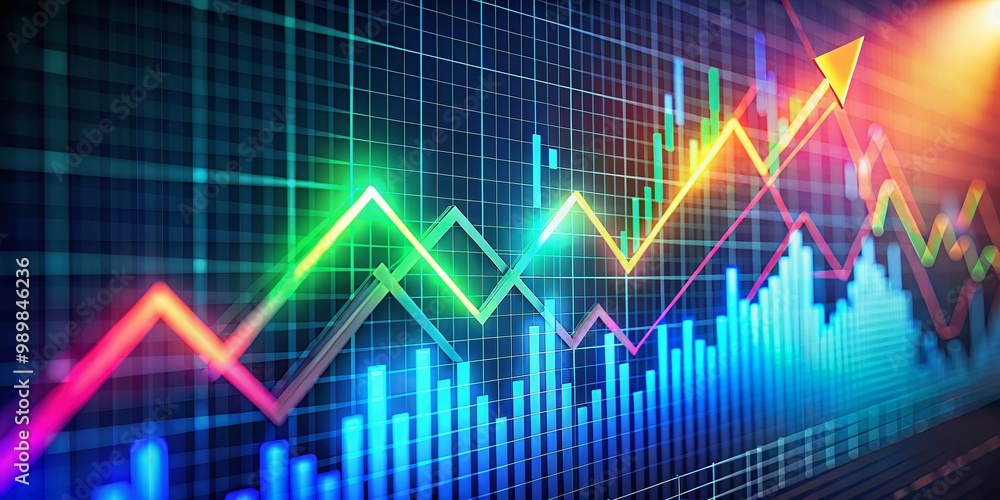 Ascending Triangle Pattern on Stock Market Graph Indicating Bullish Trend and Potential Gains Ascending Triangle Pattern on Stock Market Graph Indicating Bullish Trend and Potential Gains