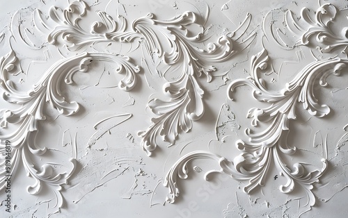 White plaster wall texture. Abstract background