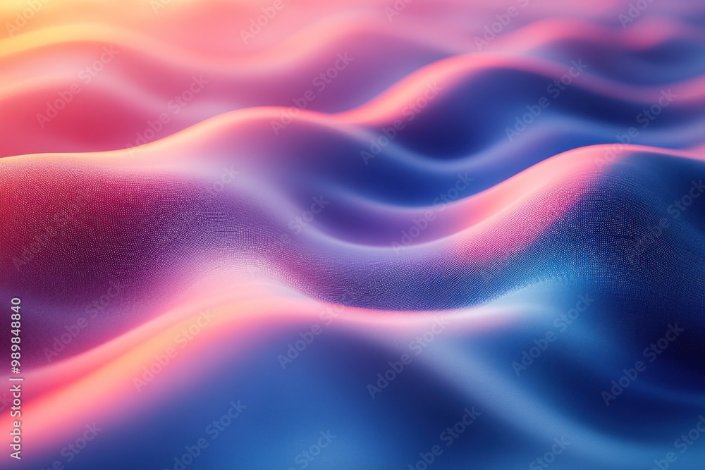 Fototapeta premium Abstract Wavy Texture with Pink and Blue