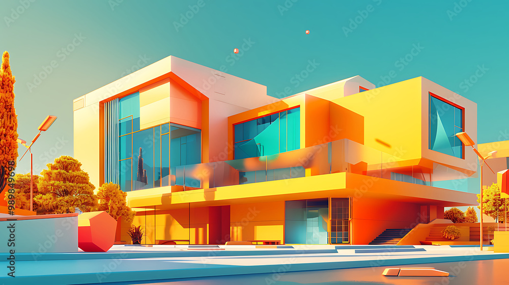 3d render house exterior 3d render house exterior
