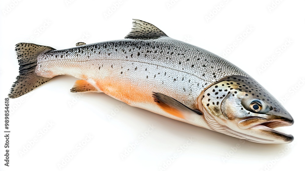 Salmon isolated on white background Salmon isolated on white background