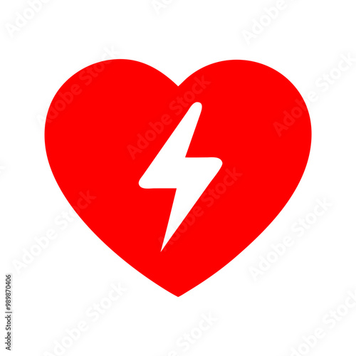 AED emergency defibrillator icon sign symbol. First aid Automated external defibrillator.