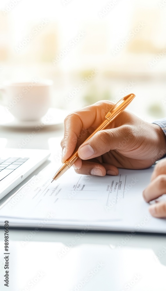 A business owner filling out a government grant application form on a laptop