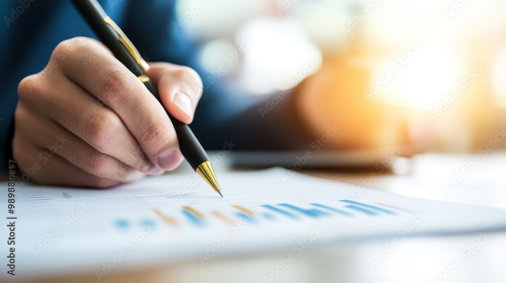 A professional financial consultant writing down key points on a notepad during a loan consultation A professional financial consultant writing down key points on a notepad during a loan consultation