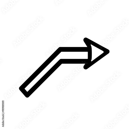A minimalist black vector icon depicts an arrow pointing left, perfect for use in navigation, indicating direction, or enhancing graphic design elements