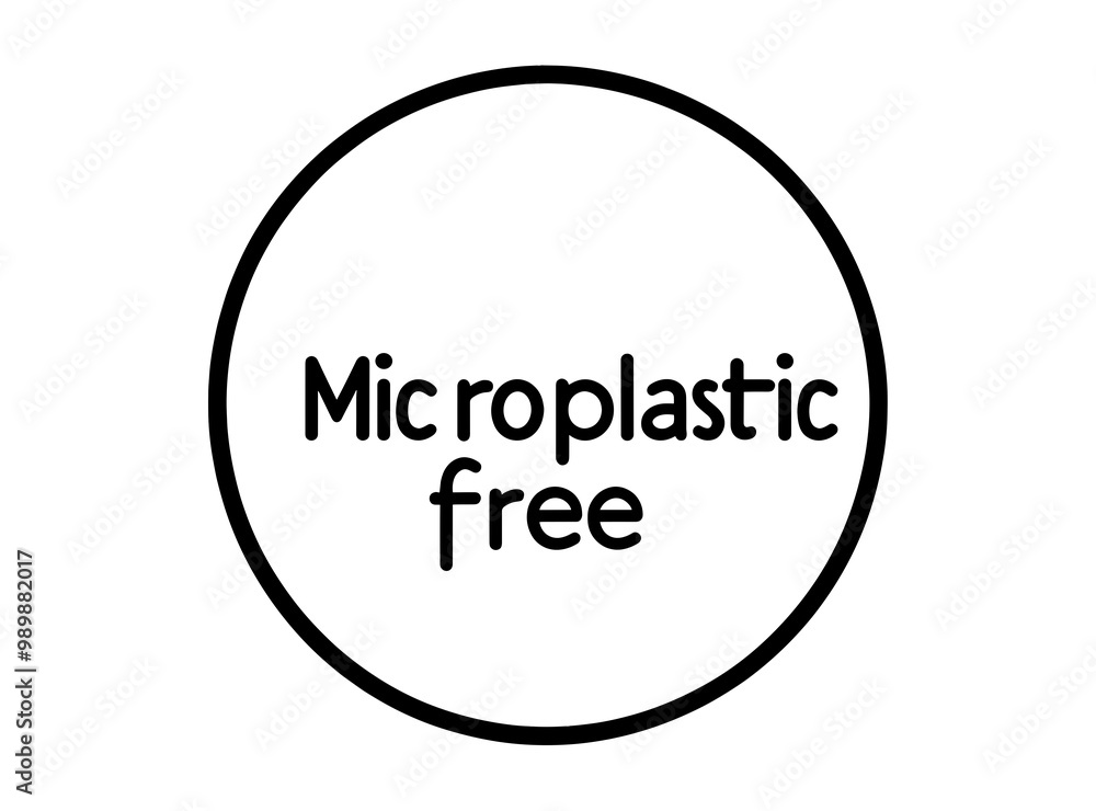 This vector icon emphasizes the importance of a microplastic-free label, promoting eco-friendly choices for a sustainable future without harmful materials This vector icon emphasizes the importance of a microplastic-free label, promoting eco-friendly choices for a sustainable future without harmful materials