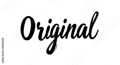 Featuring a stylish inscription of the word Original in a clean vector format, this design highlights creativity and uniqueness for various artistic applications