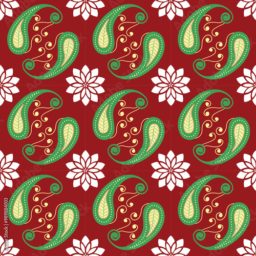 seamless pattern with flowers