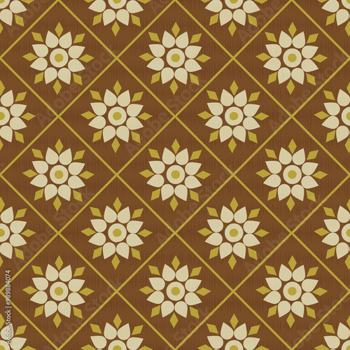 seamless pattern with flowers