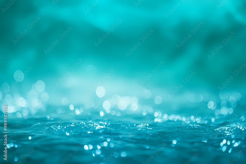 Bright Turquoise Background with Refreshing Feel Bright Turquoise Background with Refreshing Feel