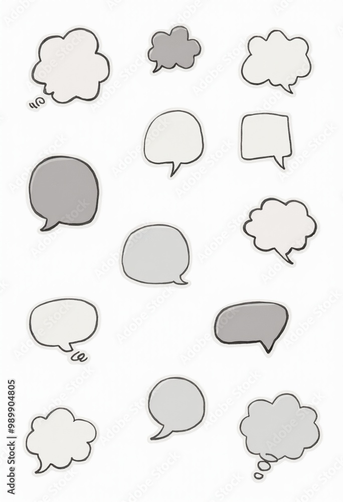 Cute and Customizable Memo Stickers: Blank Speech Bubbles, Chat Boxes, and Tags for Your Notes Cute and Customizable Memo Stickers: Blank Speech Bubbles, Chat Boxes, and Tags for Your Notes