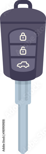 Electronic car key with lock, unlock, and trunk buttons is enabling you to access your vehicle