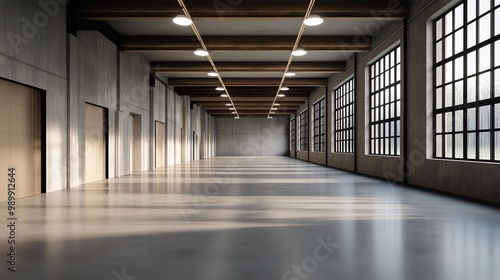 Wallpaper Mural Spacious Industrial Interior with Natural Light Torontodigital.ca