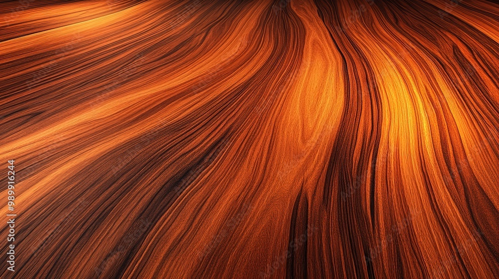 Smooth polished wood surface with rich brown hues Smooth polished wood surface with rich brown hues