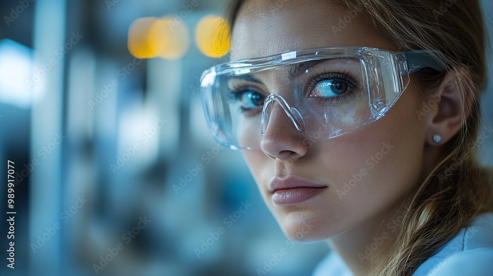 R&D centre featuring engineers in protective glasses engaged in research on alternative energy sources, emphasizing the importance of safety and innovation in technology R&D centre featuring engineers in protective glasses engaged in research on alternative energy sources, emphasizing the importance of safety and innovation in technology