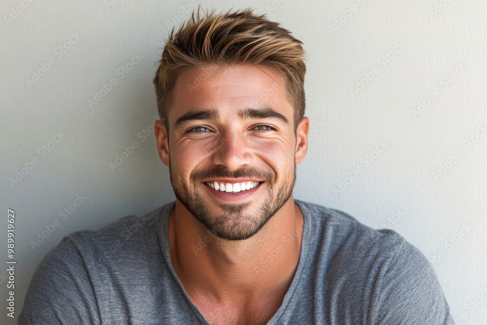 portrait of a smiling man portrait of a smiling man