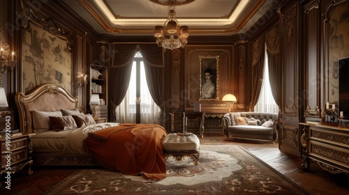 bedroom with a beautiful interior