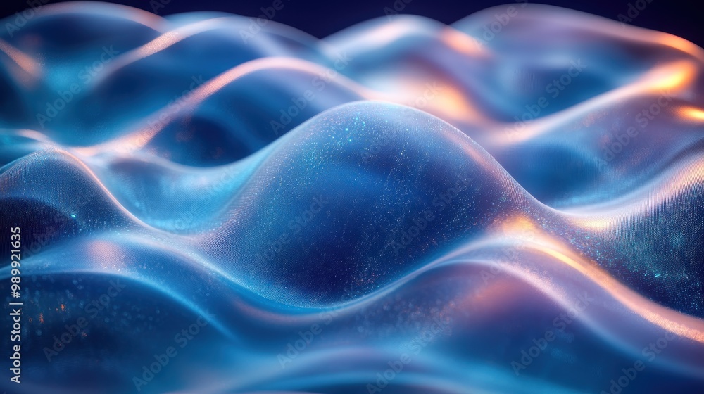 Abstract Blue and Orange Waves Abstract Blue and Orange Waves
