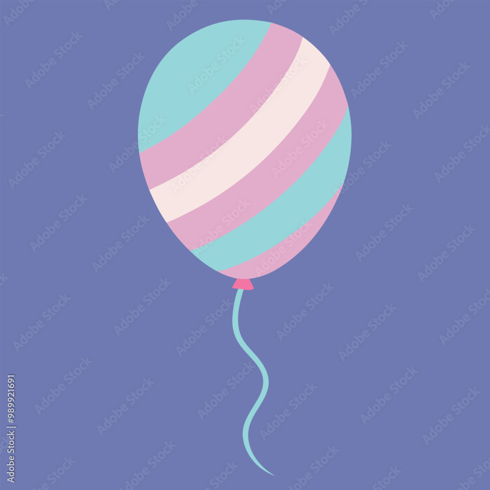 A simple balloon with stripes vector illustration.
A simple balloon with stripes vector illustration.
