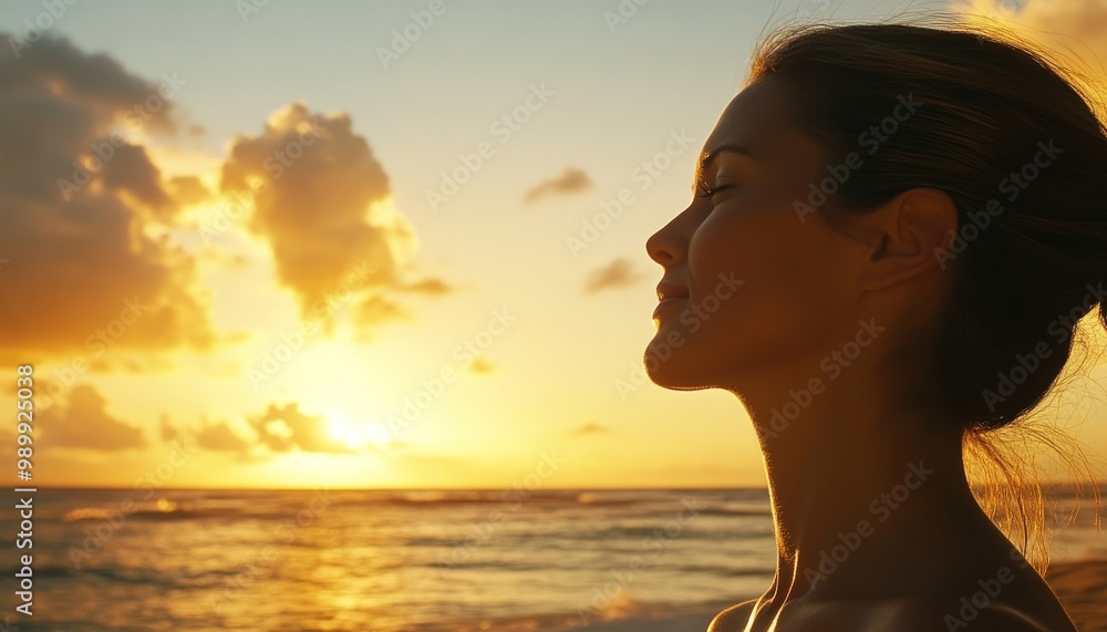 woman at sunset woman at sunset