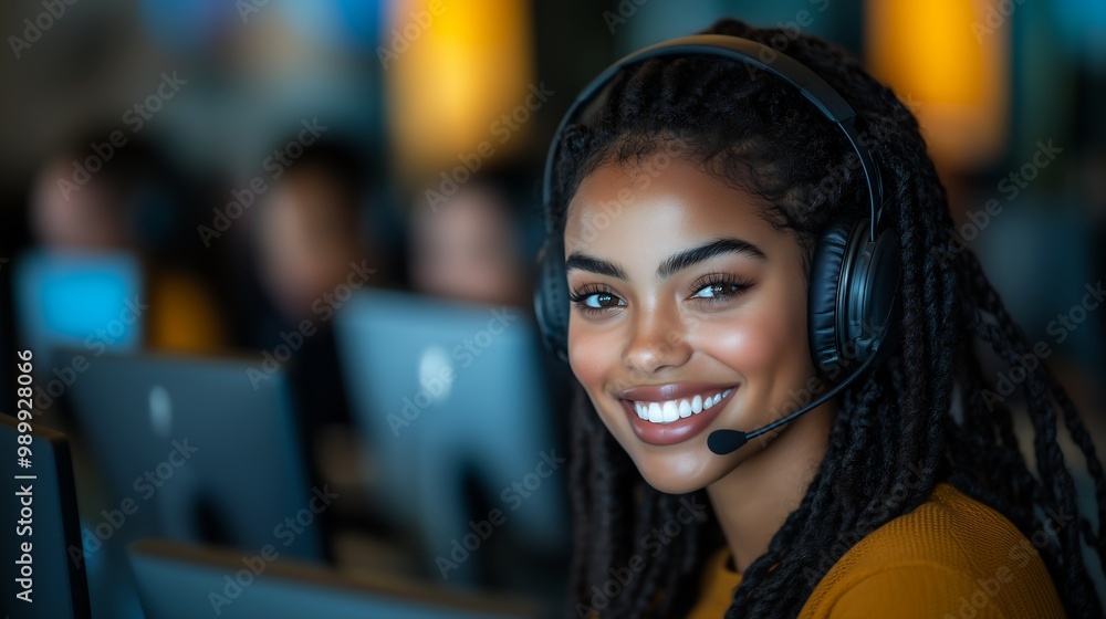 smiling woman headset front call center fashion model face skin action servers attractive slasher smile video cute flutter smiling woman headset front call center fashion model face skin action servers attractive slasher smile video cute flutter