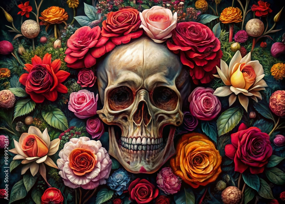 Intricate Drawings of Skulls and Roses Illustrating the Beauty of Life and Death in Artistry Intricate Drawings of Skulls and Roses Illustrating the Beauty of Life and Death in Artistry